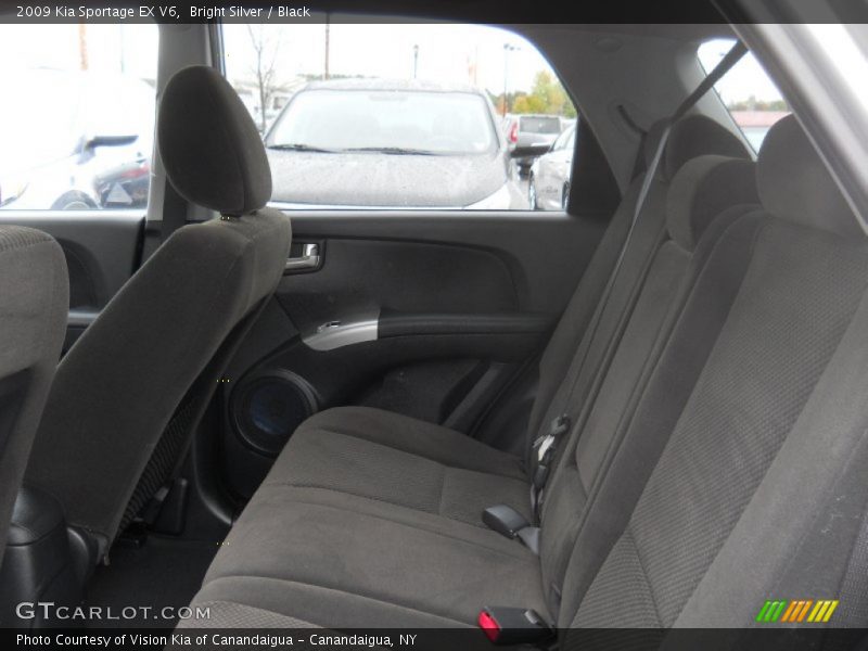 Bright Silver / Black 2009 Kia Sportage EX V6