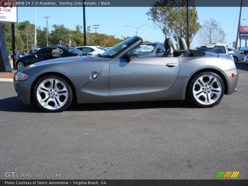 Sterling Grey Metallic / Black 2003 BMW Z4 3.0i Roadster