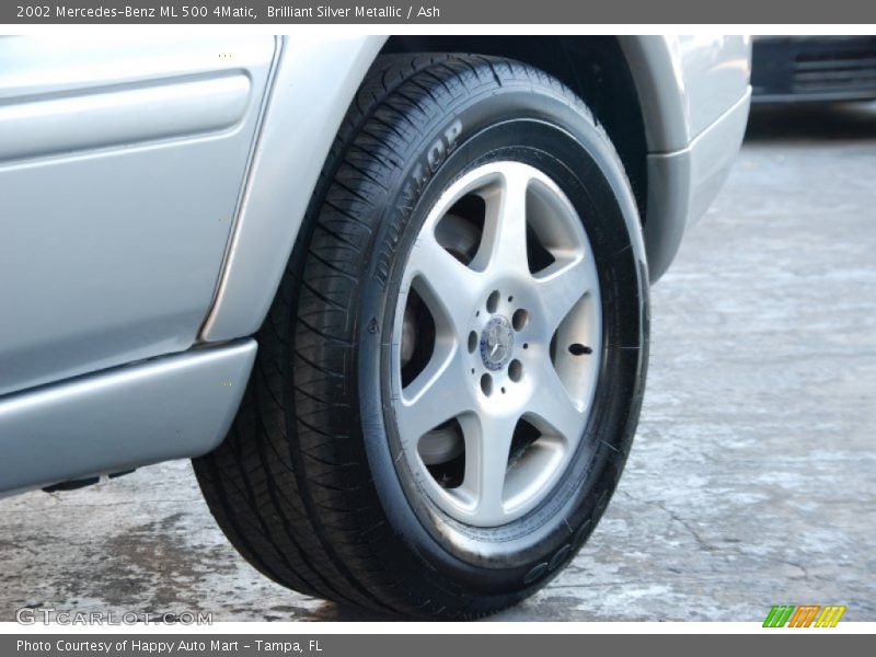 Brilliant Silver Metallic / Ash 2002 Mercedes-Benz ML 500 4Matic