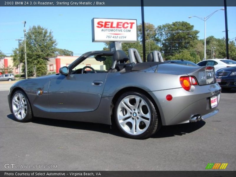 Sterling Grey Metallic / Black 2003 BMW Z4 3.0i Roadster