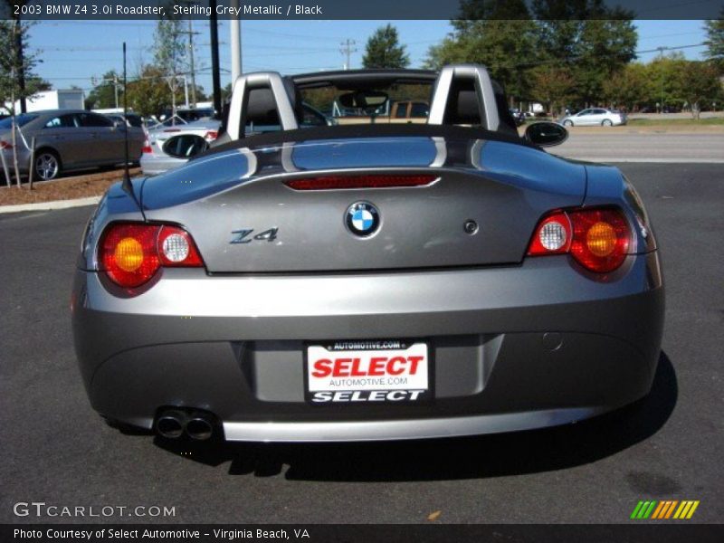 Sterling Grey Metallic / Black 2003 BMW Z4 3.0i Roadster