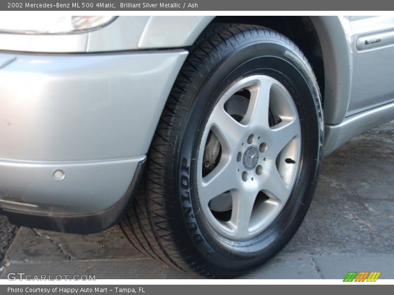 Brilliant Silver Metallic / Ash 2002 Mercedes-Benz ML 500 4Matic