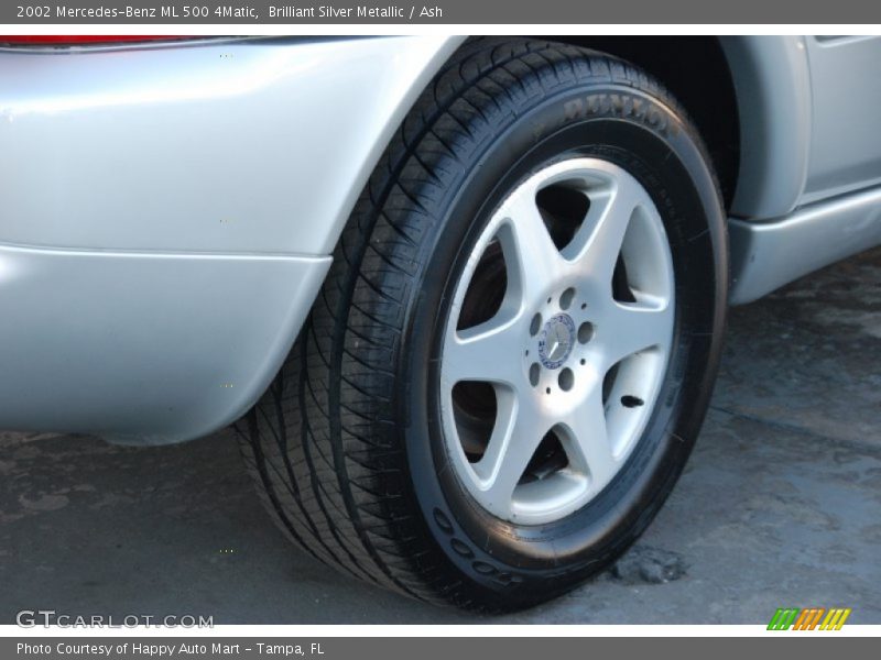 Brilliant Silver Metallic / Ash 2002 Mercedes-Benz ML 500 4Matic