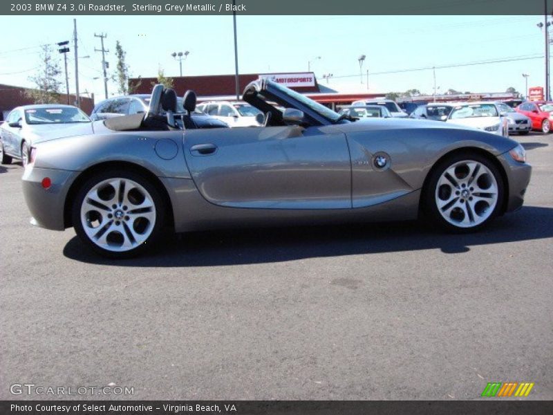 Sterling Grey Metallic / Black 2003 BMW Z4 3.0i Roadster