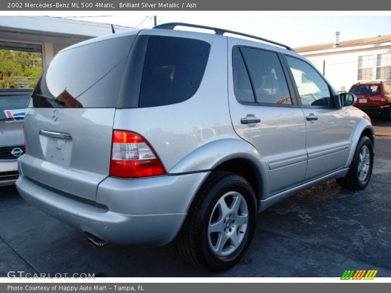 Brilliant Silver Metallic / Ash 2002 Mercedes-Benz ML 500 4Matic