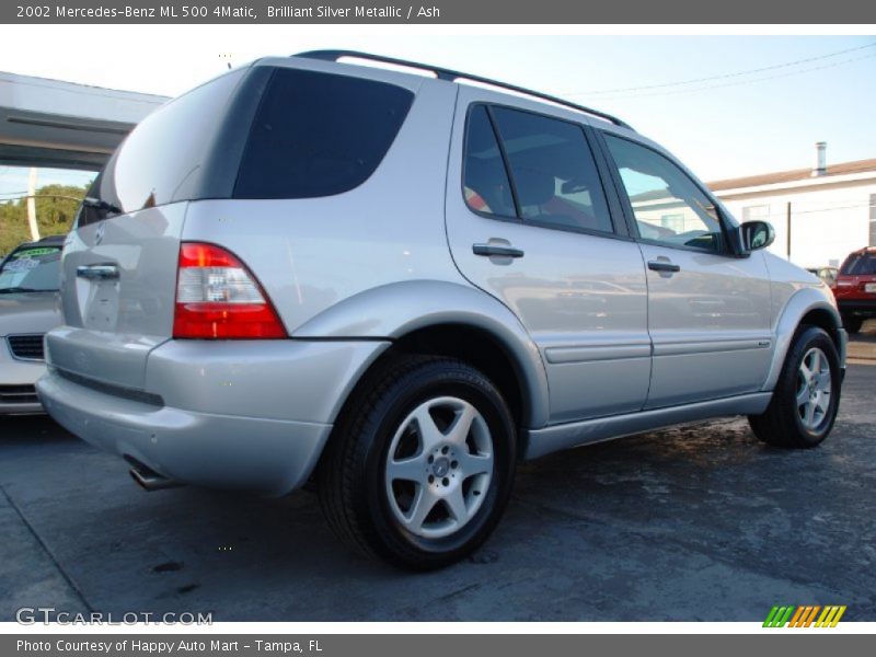 Brilliant Silver Metallic / Ash 2002 Mercedes-Benz ML 500 4Matic