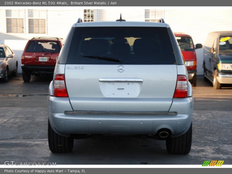 Brilliant Silver Metallic / Ash 2002 Mercedes-Benz ML 500 4Matic