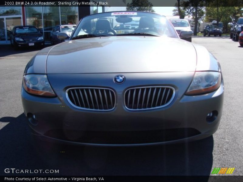 Sterling Grey Metallic / Black 2003 BMW Z4 3.0i Roadster