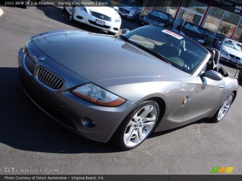Sterling Grey Metallic / Black 2003 BMW Z4 3.0i Roadster