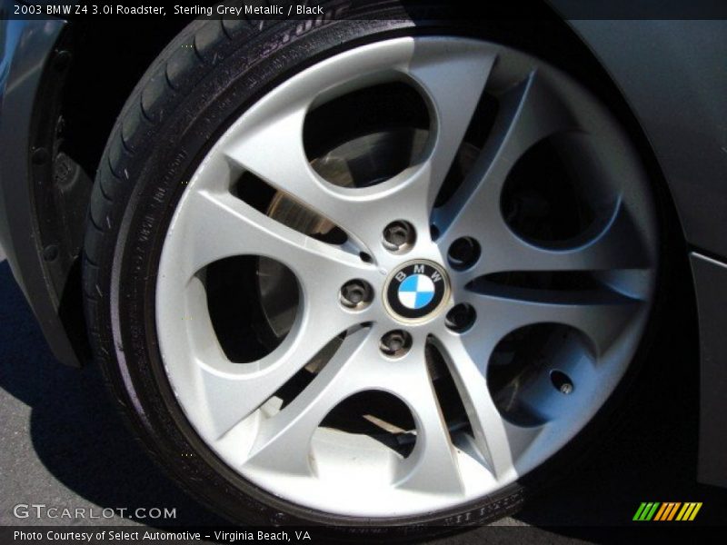 Sterling Grey Metallic / Black 2003 BMW Z4 3.0i Roadster
