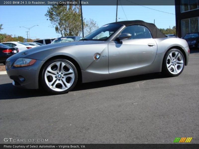 Sterling Grey Metallic / Black 2003 BMW Z4 3.0i Roadster