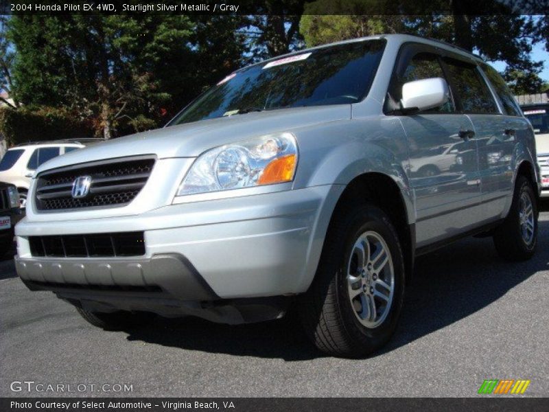 Starlight Silver Metallic / Gray 2004 Honda Pilot EX 4WD