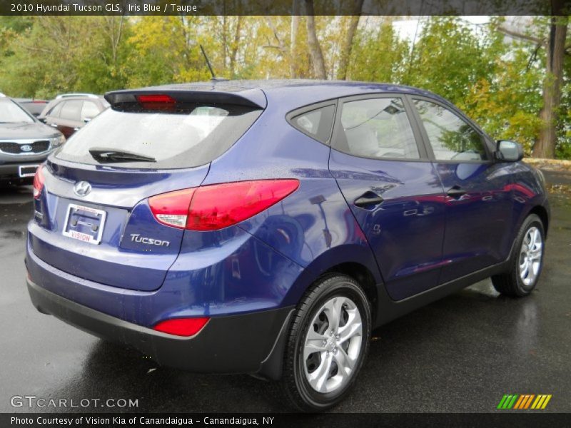 Iris Blue / Taupe 2010 Hyundai Tucson GLS