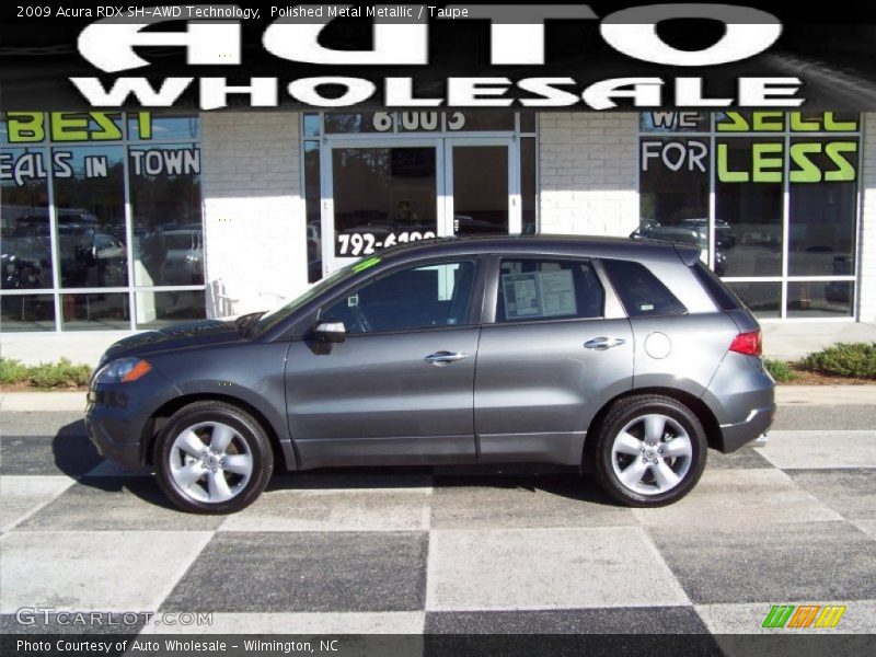 Polished Metal Metallic / Taupe 2009 Acura RDX SH-AWD Technology