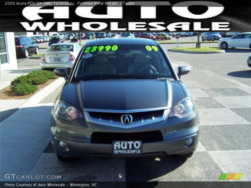 Polished Metal Metallic / Taupe 2009 Acura RDX SH-AWD Technology