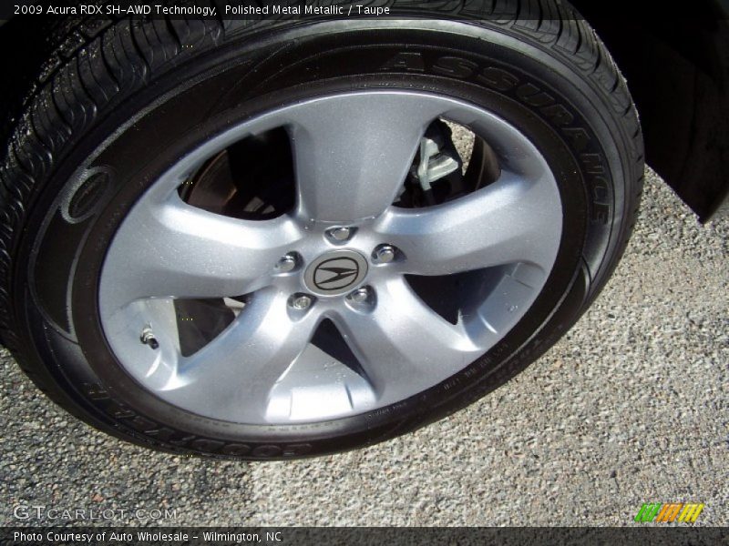 Polished Metal Metallic / Taupe 2009 Acura RDX SH-AWD Technology