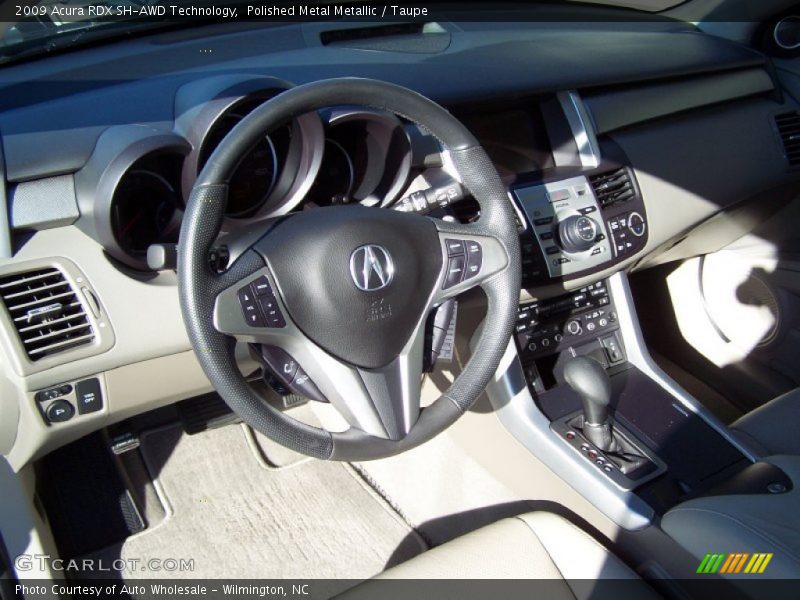 Polished Metal Metallic / Taupe 2009 Acura RDX SH-AWD Technology