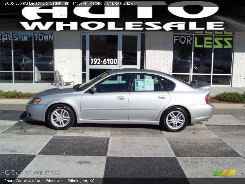 Brilliant Silver Metallic / Charcoal Black 2005 Subaru Legacy 2.5i Sedan