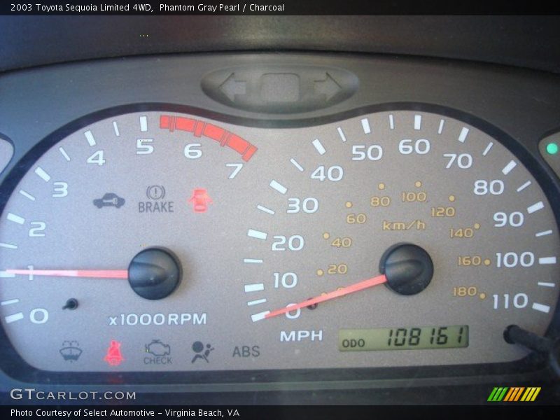 Phantom Gray Pearl / Charcoal 2003 Toyota Sequoia Limited 4WD