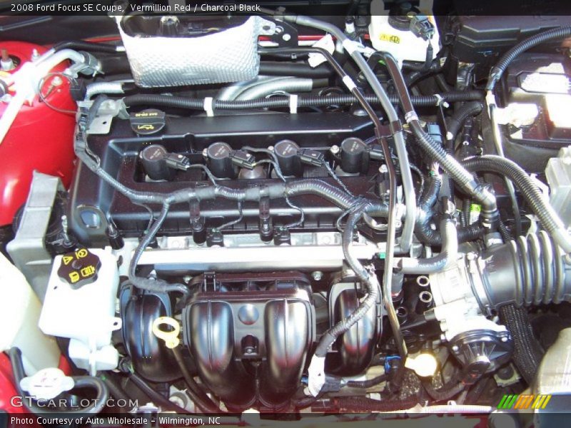 Vermillion Red / Charcoal Black 2008 Ford Focus SE Coupe