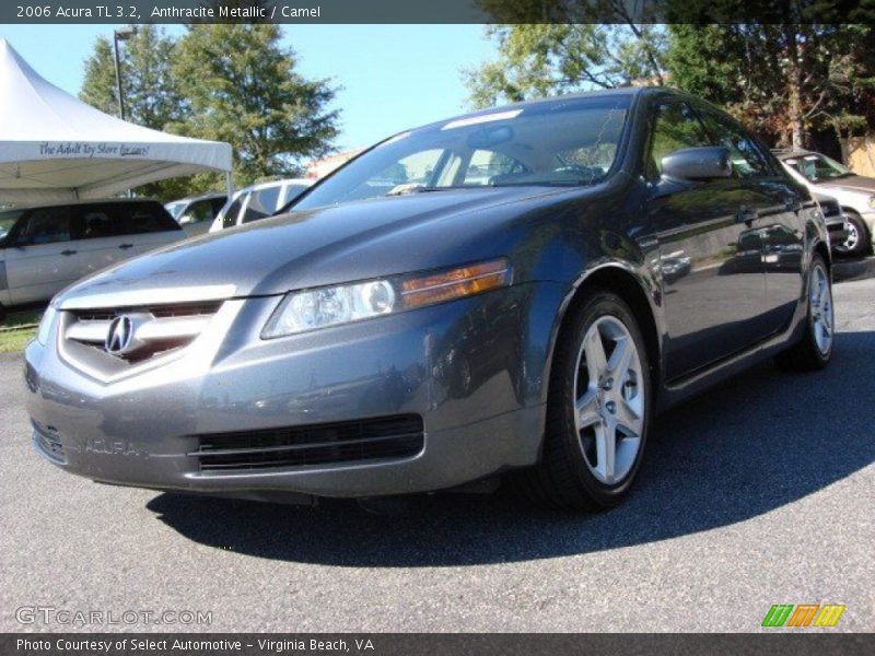 Anthracite Metallic / Camel 2006 Acura TL 3.2
