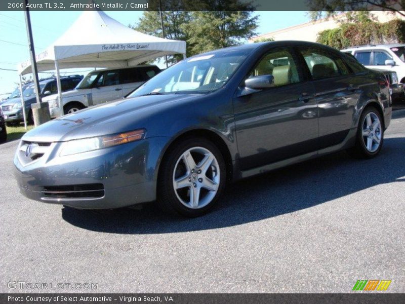 Anthracite Metallic / Camel 2006 Acura TL 3.2