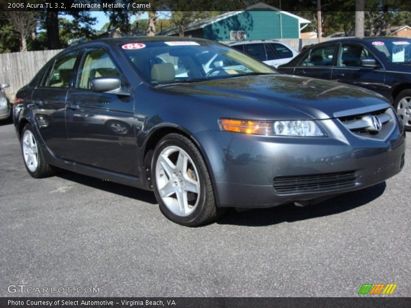 Anthracite Metallic / Camel 2006 Acura TL 3.2