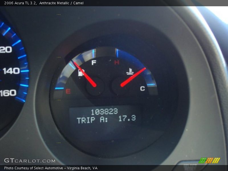 Anthracite Metallic / Camel 2006 Acura TL 3.2