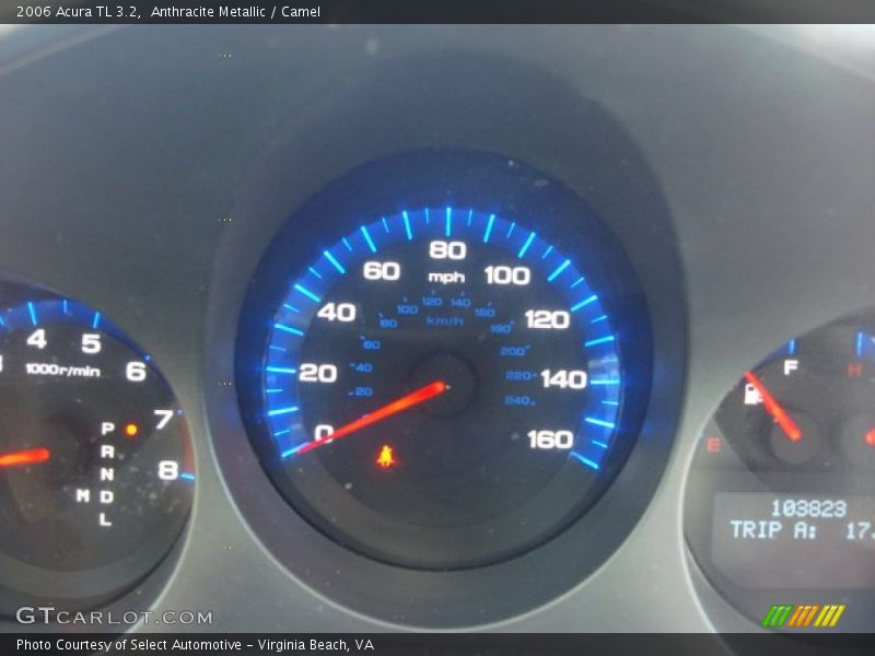 Anthracite Metallic / Camel 2006 Acura TL 3.2