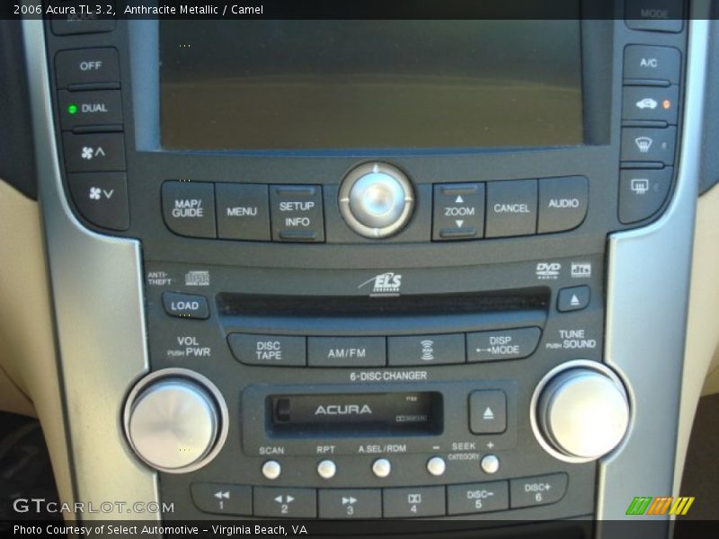 Anthracite Metallic / Camel 2006 Acura TL 3.2