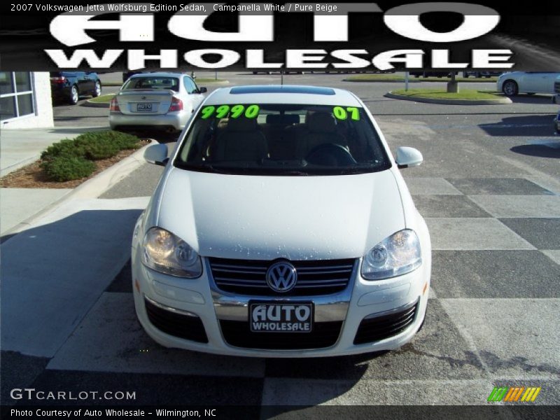 Campanella White / Pure Beige 2007 Volkswagen Jetta Wolfsburg Edition Sedan