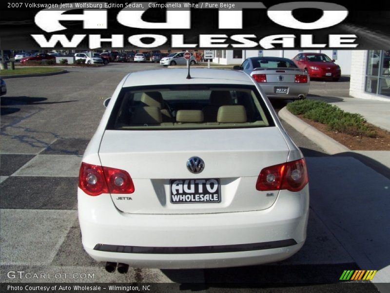 Campanella White / Pure Beige 2007 Volkswagen Jetta Wolfsburg Edition Sedan
