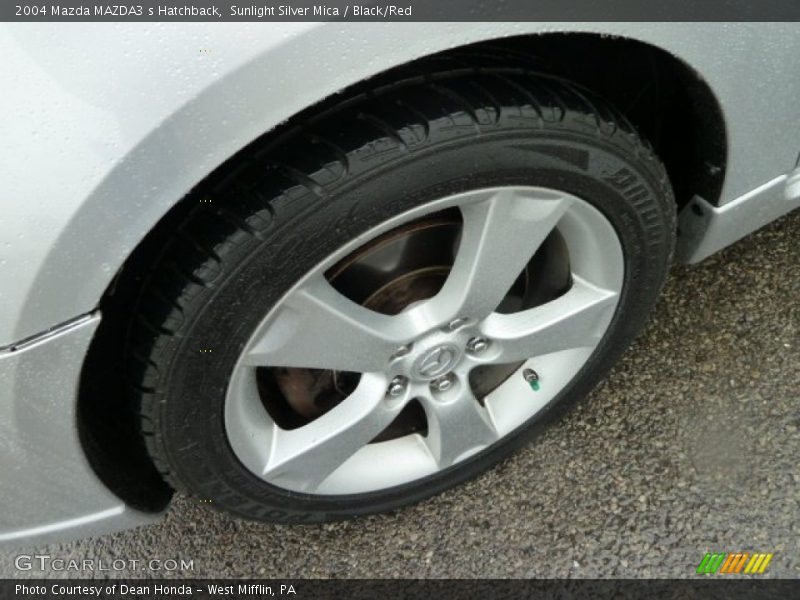 Sunlight Silver Mica / Black/Red 2004 Mazda MAZDA3 s Hatchback