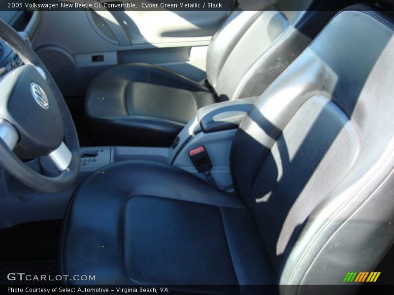 Cyber Green Metallic / Black 2005 Volkswagen New Beetle GL Convertible