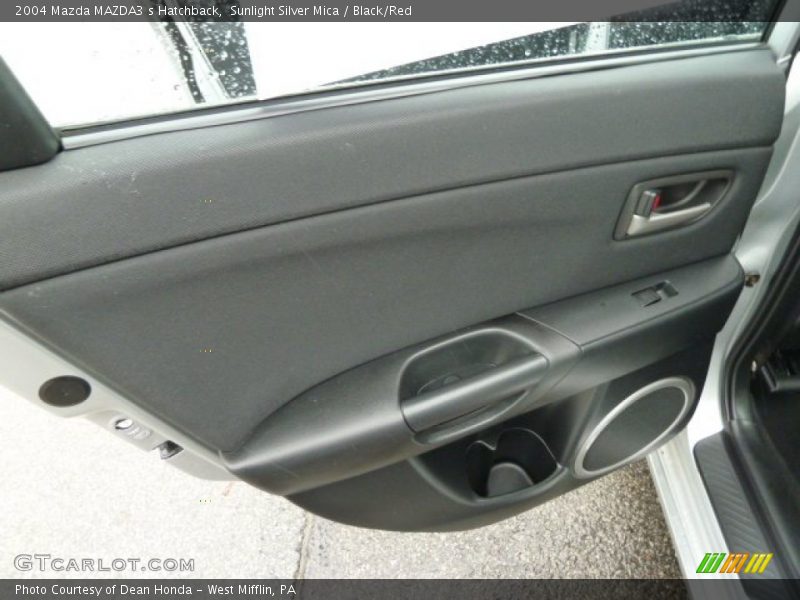 Sunlight Silver Mica / Black/Red 2004 Mazda MAZDA3 s Hatchback