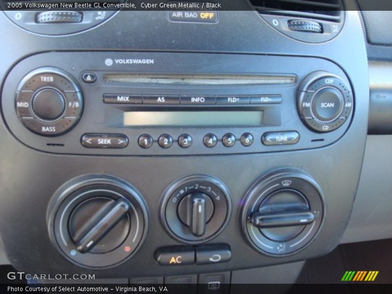 Cyber Green Metallic / Black 2005 Volkswagen New Beetle GL Convertible