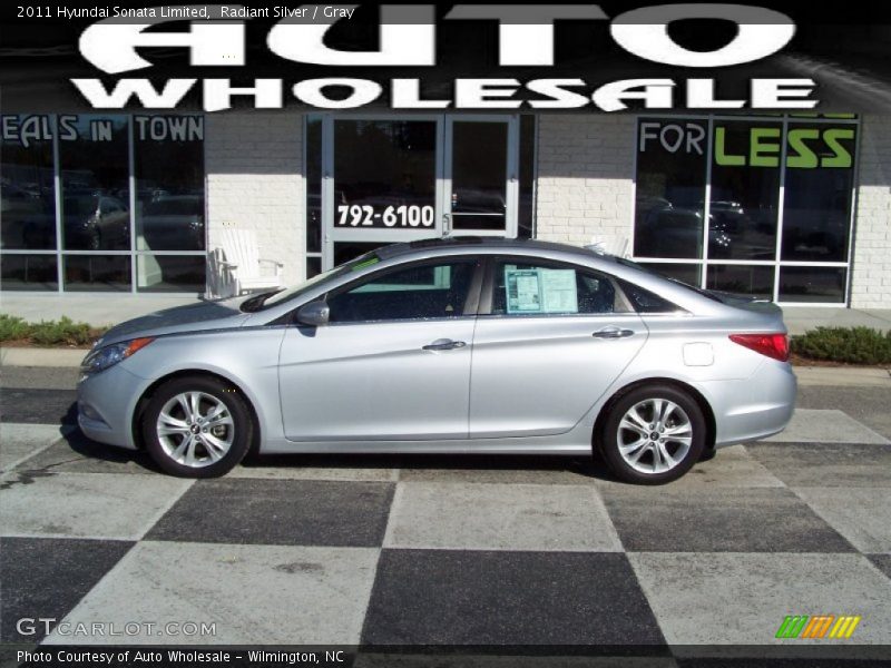 Radiant Silver / Gray 2011 Hyundai Sonata Limited