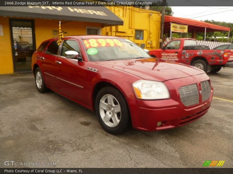 Inferno Red Crystal Pearl / Dark Slate Gray/Light Graystone 2006 Dodge Magnum SXT