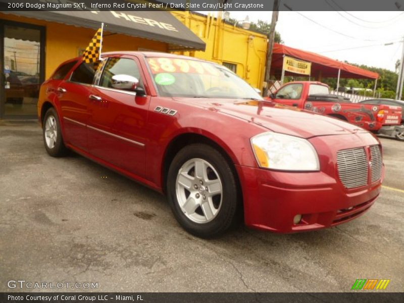 Inferno Red Crystal Pearl / Dark Slate Gray/Light Graystone 2006 Dodge Magnum SXT