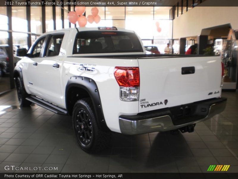 Super White / Graphite 2012 Toyota Tundra T-Force 2.0 Limited Edition CrewMax 4x4