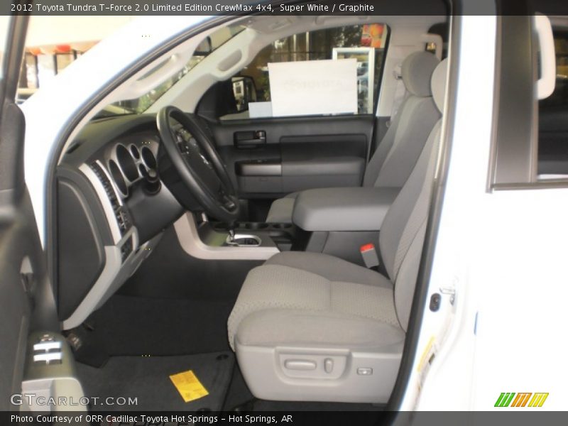  2012 Tundra T-Force 2.0 Limited Edition CrewMax 4x4 Graphite Interior