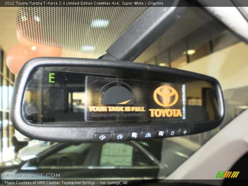 Controls of 2012 Tundra T-Force 2.0 Limited Edition CrewMax 4x4
