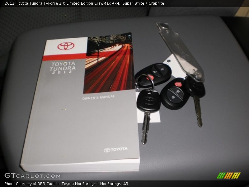 Books/Manuals of 2012 Tundra T-Force 2.0 Limited Edition CrewMax 4x4