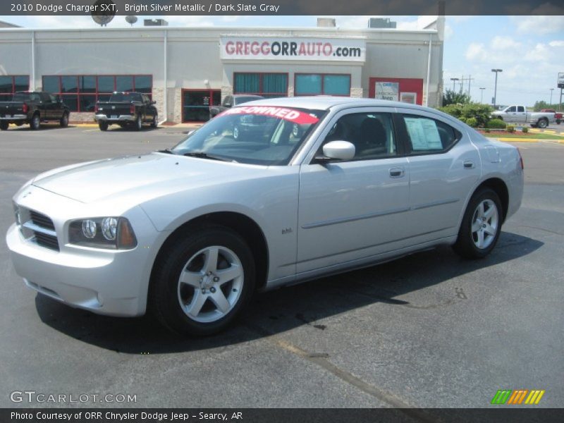 Bright Silver Metallic / Dark Slate Gray 2010 Dodge Charger SXT