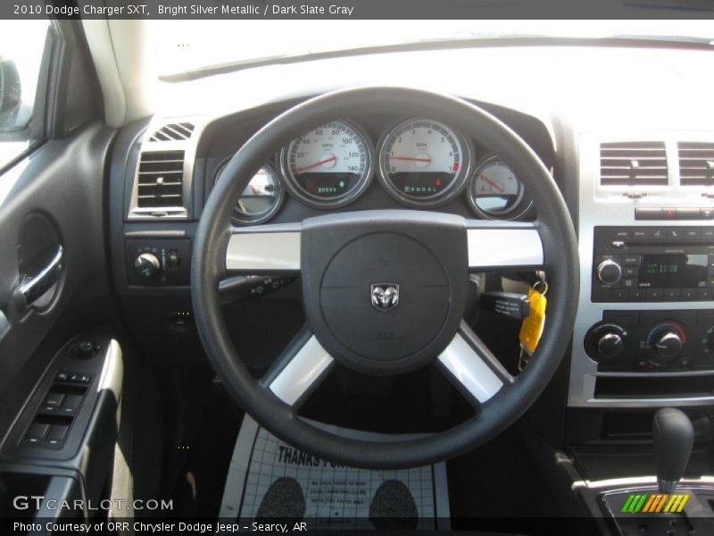 Bright Silver Metallic / Dark Slate Gray 2010 Dodge Charger SXT