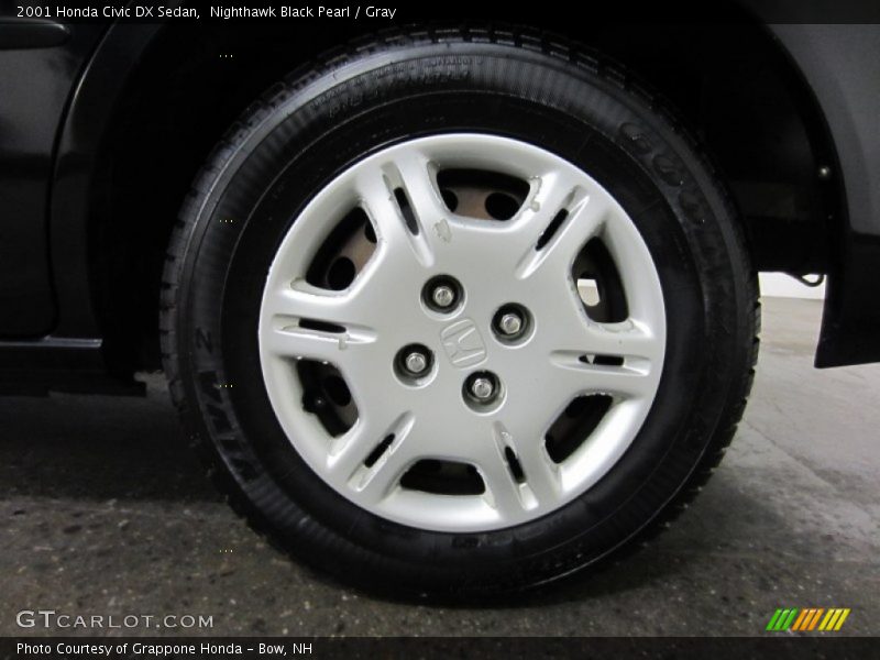 Nighthawk Black Pearl / Gray 2001 Honda Civic DX Sedan