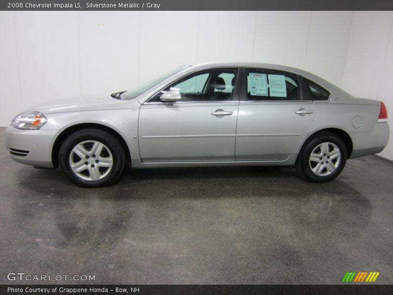 Silverstone Metallic / Gray 2008 Chevrolet Impala LS