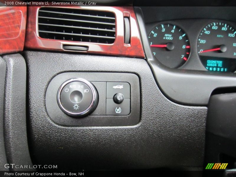 Silverstone Metallic / Gray 2008 Chevrolet Impala LS