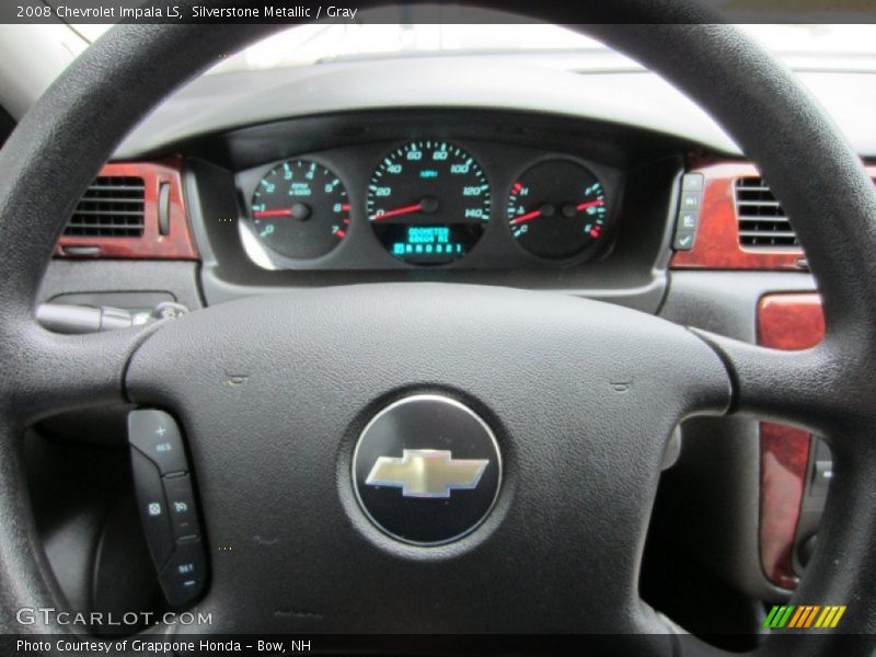 Silverstone Metallic / Gray 2008 Chevrolet Impala LS