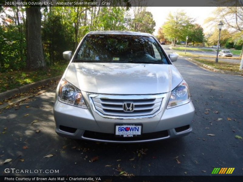 Alabaster Silver Metallic / Gray 2010 Honda Odyssey EX-L